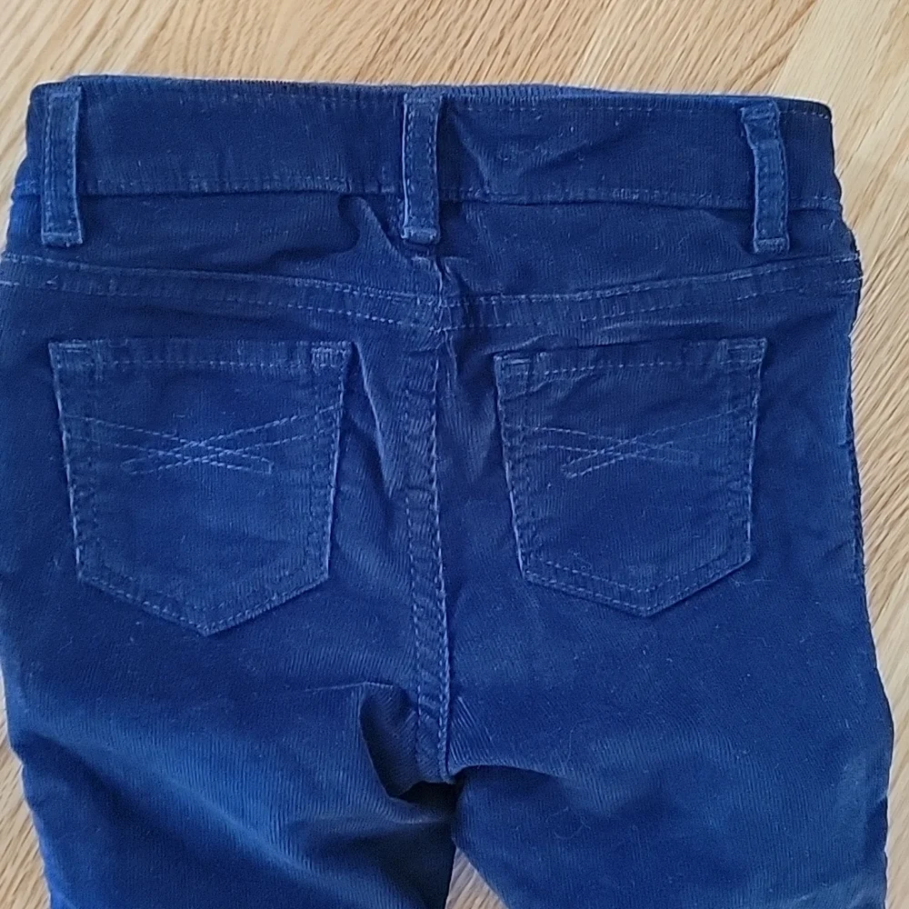 Baby Gap 1969 Blue Corduroy Pink Lined Pants